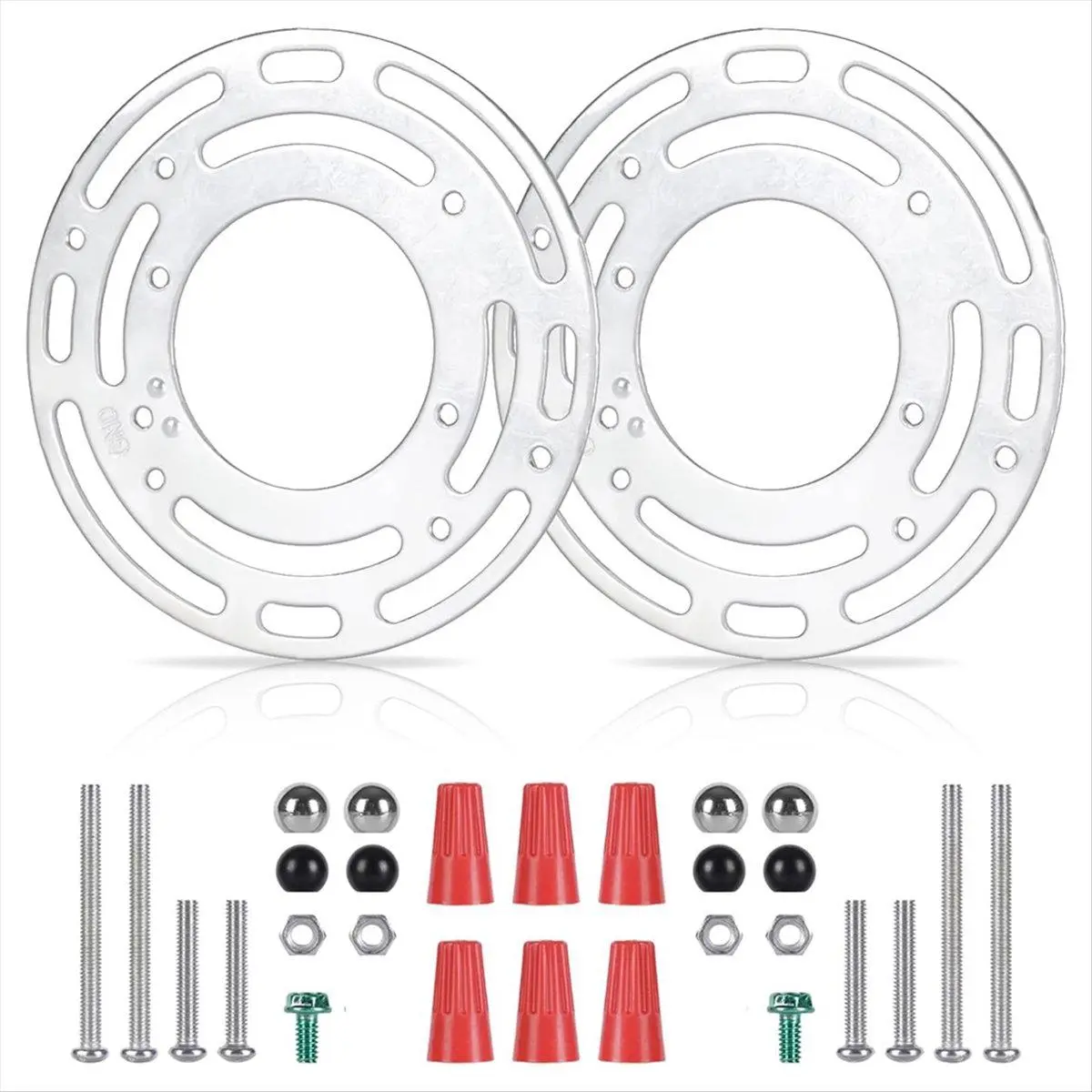 2-Pack Ceiling & Wall Light Fixture Mounting Components (Brackets, Plates, Blocks) That Includes Screws and Nuts