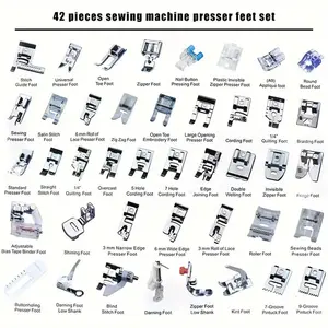 Pack of 42 Sewing Machine Presser Feet Set for Brother, Babylock, Singer, Janome, Elna, Toyota, New Home, Simplicity, Necchi, Kenmore, and Most of Low Shank Sewing Machines summervibes