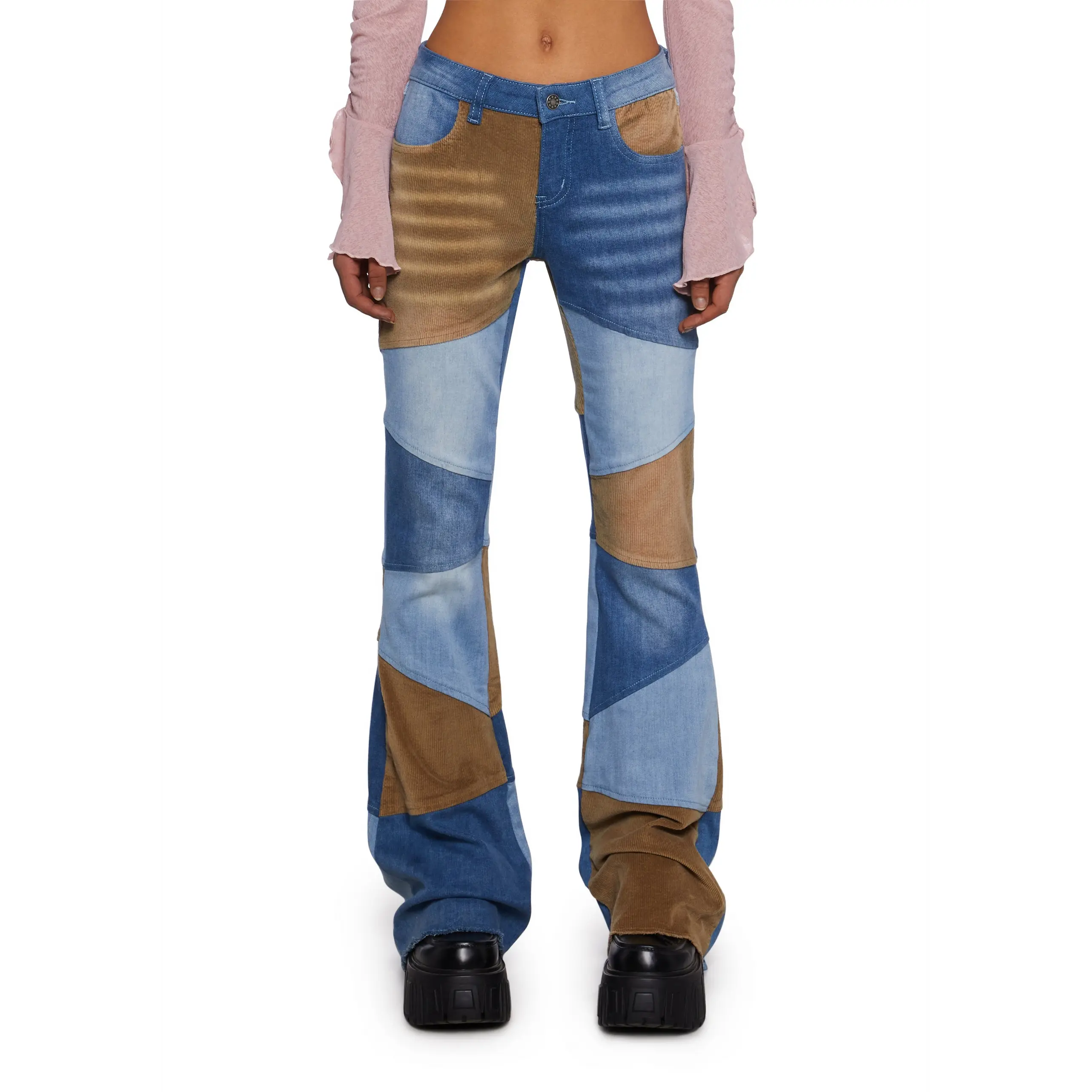 There She Goes Patchwork Jeans