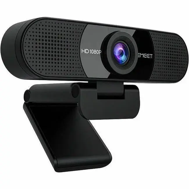 EMEET C960 1080P Webcam with Noise Reduction Microphones and 90° Wide View for Clear Video Calls