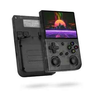 BATLEXP Portable Retro Handheld Game Console, 3.5 Inch IPS Screen Linux System Dual Joystick Video Console, Gift for Kids, Protection, Rechargeable Portable Console