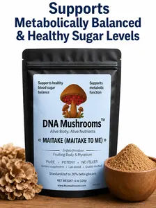 Maitake Mushroom- Supports metabolic, supports sugar levels naturally as a part of a healthy diet and lifestyle. Daily wellness supports high quality ingredients Pure, Potent, No fillers, traditionally used