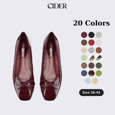 Cider Women's Shoes, Bowknot Decor Square-Toe Ballet Mary Jane Flats