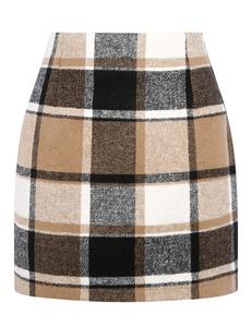 IDEALSANXUN Womens High Waist Plaid Skirt Bodycon Wool Mini Skirts Dresses for Women Holiday Dresses for Women Faldas Para Mujer Skirts for Women Trendy Tweed Skirt Short Tartan Woolen Skirt Cute Outfits Party Business Casual Outfits Winter Flannel summer