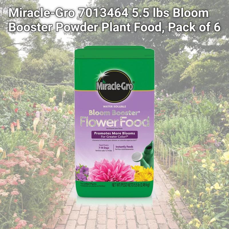 Miracle-Gro  5.5 lbs Bloom Booster Powder Plant Food, Pack of 6