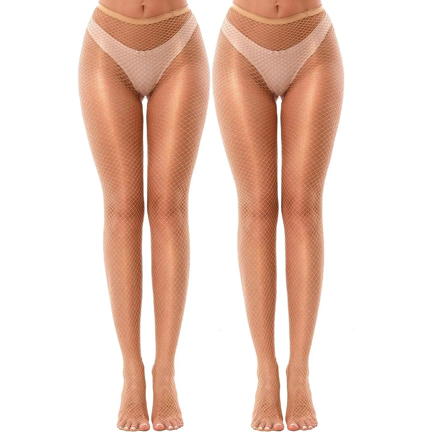 Women's High-Waist Fishnet Tights, Mesh Stockings