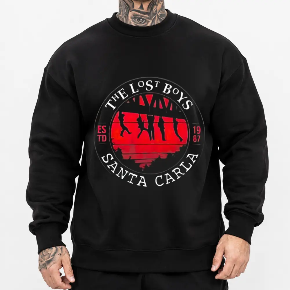 Men's The Lost Boys Movie Vampire Halloween Hoodie - Unisex Fashion Loose Long Sleeve T-Shirt, Comfortable Basic Fabric Fit, Chicano-Inspired Street Style Mexican Streetwear Tops Oversized