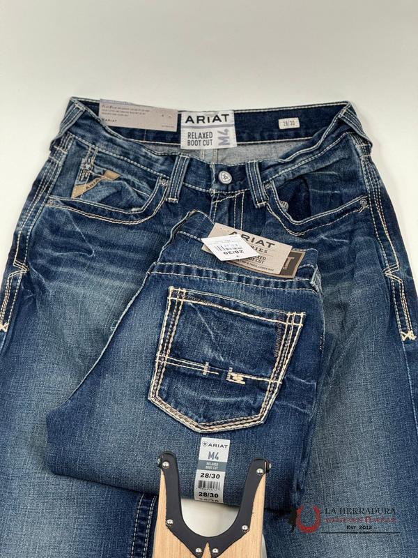 ARIAT Mens Gulch M4 Relaxed Fit Straight Leg Bootcut 10012136 Streetwear Casual Jeans for Everyday Wear