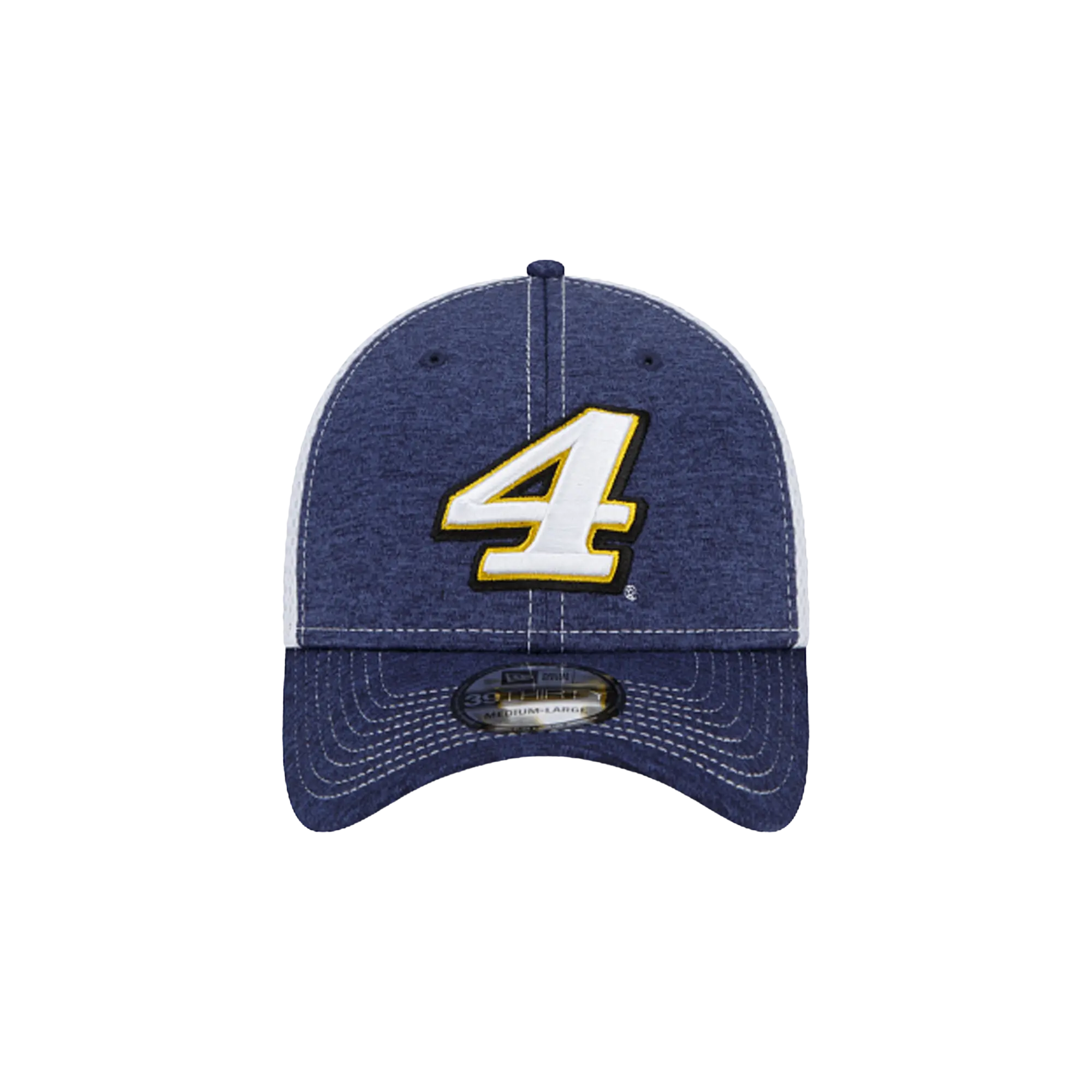 39THIRTY Kevin Harvick Mega Team Neo Flex Fit Hat "Navy Blue Heather and White" NE739