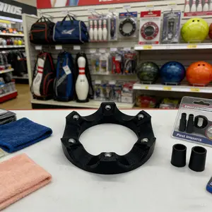 3D Printed Bowling Ball Rotating Stand, 360° Smooth Rotation Cup Holder, Multi-Angle Handle, Universal Accessory for Best Performance