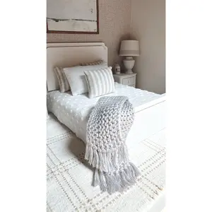 Hand Knit Throw Blanket