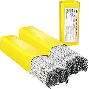 E6010 5/32in Premium Arc Stick Electrodes 14in Welding Rod 10-Pound Box, 2PK