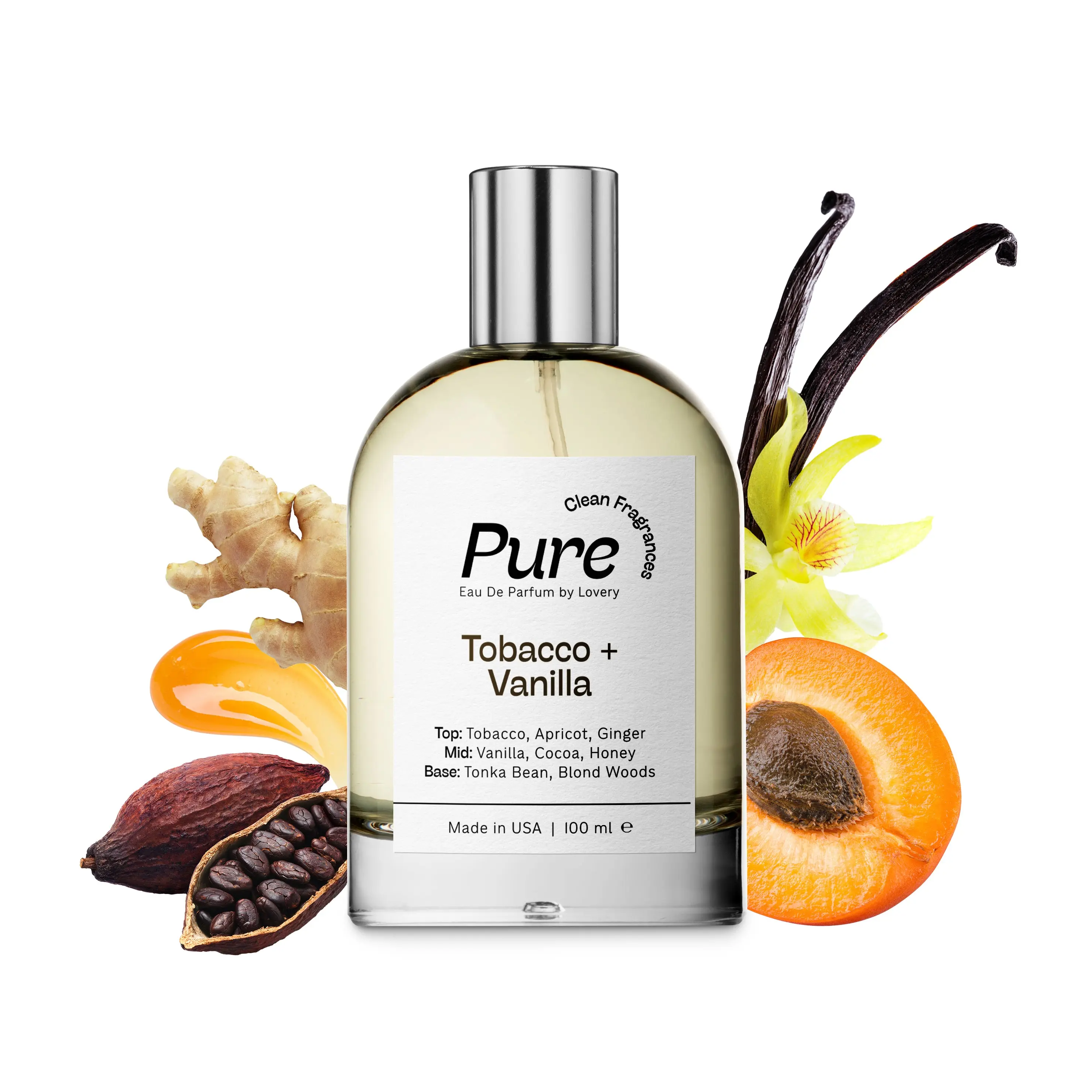 LoveryGifts Pure Vanilla Perfume - 3.38fl oz Long Lasting EDP - Made in France