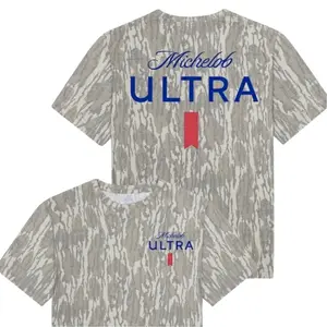 Michelob Ultra Letter Washed Out Tee Mossy Oak Original Bottomland, Mossy Oak Original Bottomland Michelob Ultra Hunting Short Sleeve Shirt T