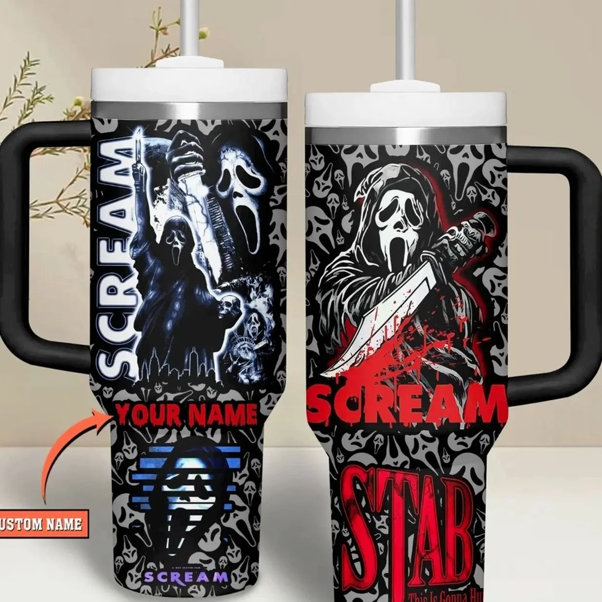 Custom Horror Film Fan Drinkware 40oz Tumbler with Handle Y265263
