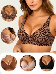 Buy 1 Get 1 Free, Women's Wireless Push-Up Bralette, Seamless Comfortable Full Coverage Lingerie, No Underwire Adjustable Soft Everyday Bra, Womenswear Jelly Bra for Outdoor Use t-shirt woman wear summerwins