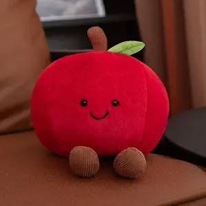 Fun Fruit Series Plush Apple Banda Doll Carrot Mango Kawaii Toy Lemon Pillow Ornament Gift For Children
