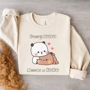 Bubu & Dudu Sweatshirt, Every Dudu Needs a Bubu Shirt, Kawai Bear Dudu Bubu T-Shirt, Valentine Gift Idea