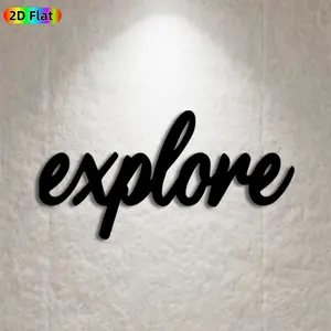 1pc Explore Metal Wall Art, Inspiring Explore Statue Mural, Ideal Gift for New Year, Easter, Adventure Enthusiasts, Rust-Resistant Metal Wall Decor Wall Sculptures, Perfect for Home Wall & Garden Fence, Captivating Outdoor & Indoor Decor