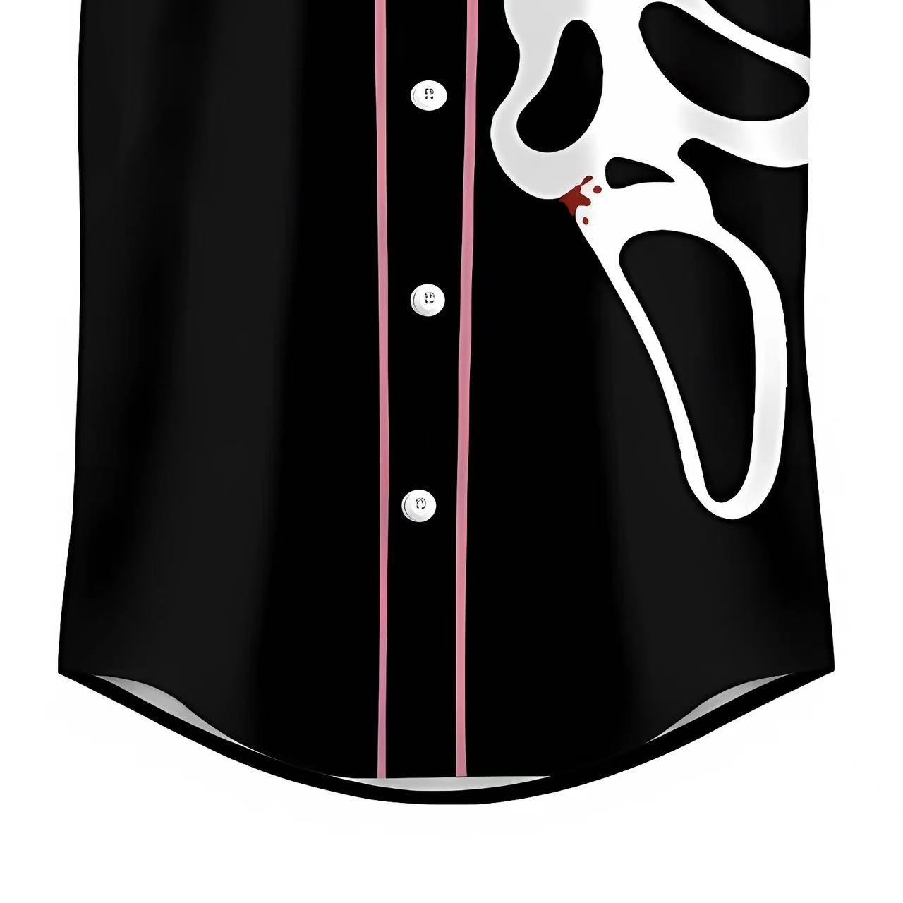 Ghostface Scream baseball jersey, No YouHang Up horror movie shirt, quirky unisex outfit, soft touch, fashionable item