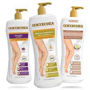 Goicoechea Body Lotion Variety Pack | Arnica & Chamomile, Collagen, Coconut Oil & Prickly Pear, 13.5 Fl Oz Each, 3-Pack