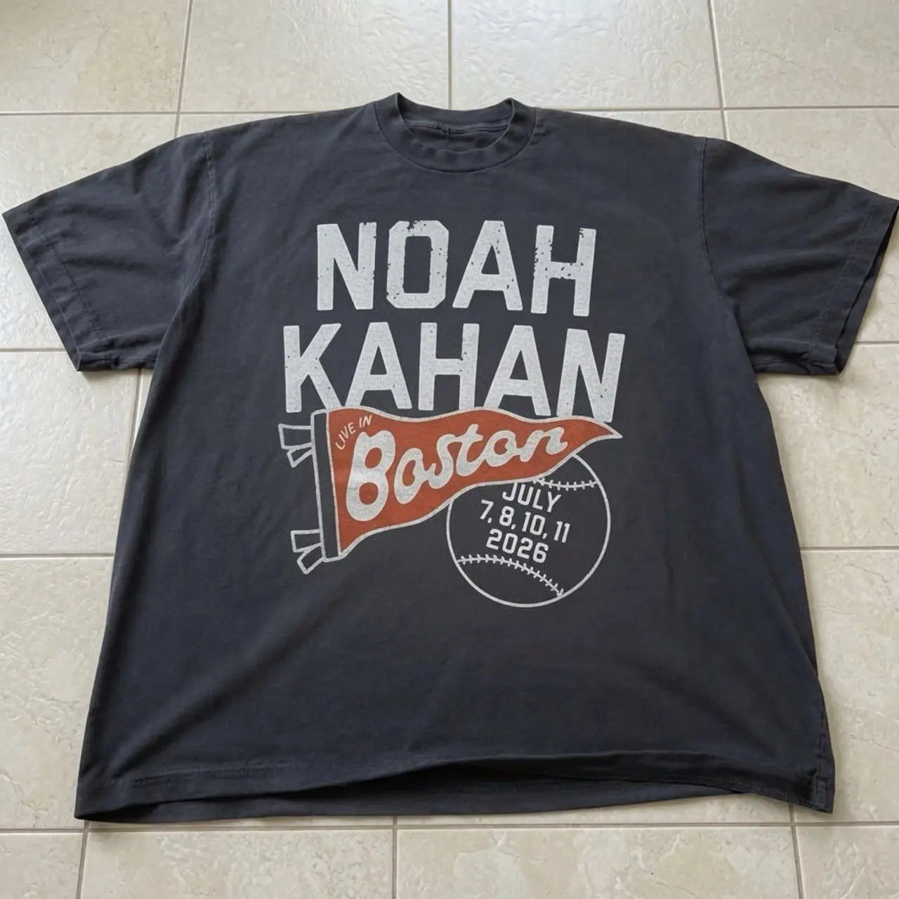Noah Kahan Fenway Park Exclusive Concert Tee 2026