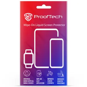 ProofTech Liquid Glass Screen Protector | Covers up to 6 Devices | for All Smartphones Tablets and Watches | Phone Scratch and Crack Resistant
