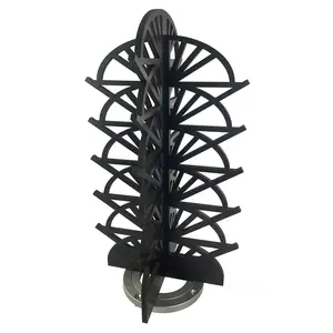 Rotating Wood Sunglasses Rack - 20-Pair - Art Deco Collection