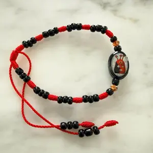 Elegua Black and Red Beaded Bracelet