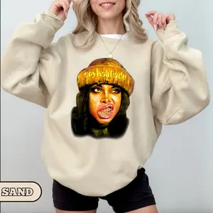 Erykah 90s Music Rock Sweatshirt, Erykah Badu concert Sweatshirt, Gifts for Fans Comfort Cotton