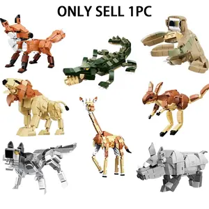 Wildlife Building Block Blind Box, Perfect Gift for Day, Random Animal Figures, Surprise Collection for Kids