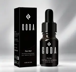 GODA For Her Pheromone Perfume Oil 15ml / 0.50 Fl. Oz, Long-Lasting Floral Scent for Women, Delicate Jasmine & Rose with Sweet Spicy Notes, Alluring Aroma, Vegan & Cruelty-Free Portable Travel Perfume for Daily Use