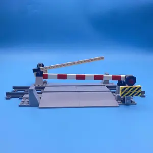 Train Corridor Railing Lifting Pole, 83pcs/set Railway Track Small Particle Children's Assembled Toy, Stacking Building Blocks, Classroom Party Prize, Train Tracks Set, Construction Stacking Blocks, Model Building Kit
