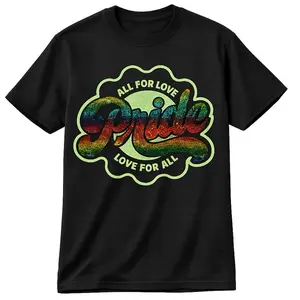 Love For All Pride Graphic Tee, Unisex Casual Short-Sleeve T-Shirt for LGBTQ+ Pride Events