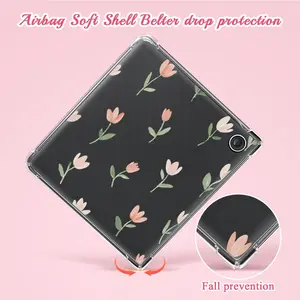 A transparent TPU colored protective case,Compatible with the Kobo Clara Colour/Clara BW 6-inch 2024, Kobo Libra Colour 2024 (7") and Kobo Libra 2 (7") protective cases,Reinforced corner case,Couple Gifts, Cover, Casing, Protection, Tablet Cover