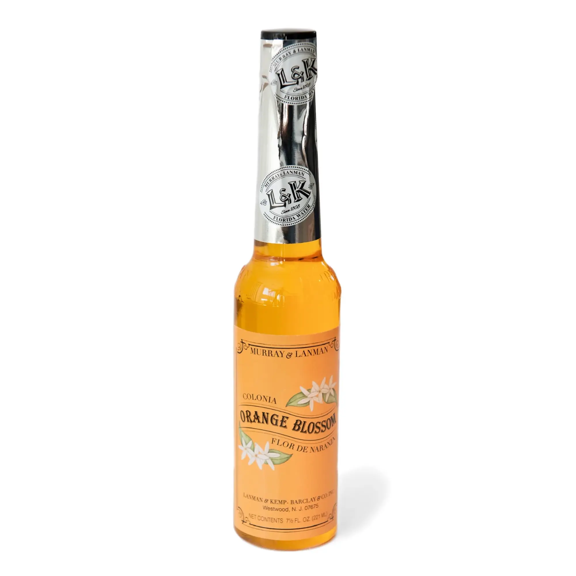 Murray & Lanman L&K Orange Blossom Cologne 7.5 Fl.oz Unisex Perfume with Orange Notes Cooling & Calming Made in the US