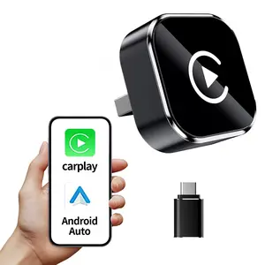 2026 Wireless CarPlay Adapter for iPhone/Android - Quick Connect, Hands-free Calling Support, CarPlay Dongle with Electronic Charger