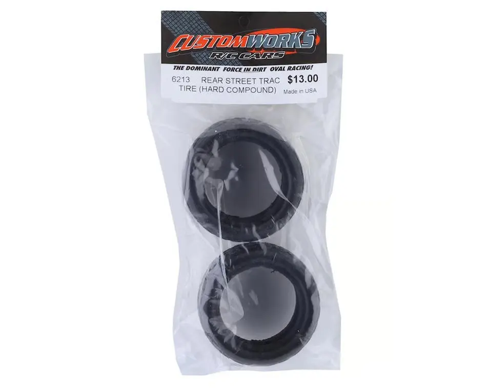 Custom Works Street-Trac Dirt Oval Rear Tires (2) (Hard)