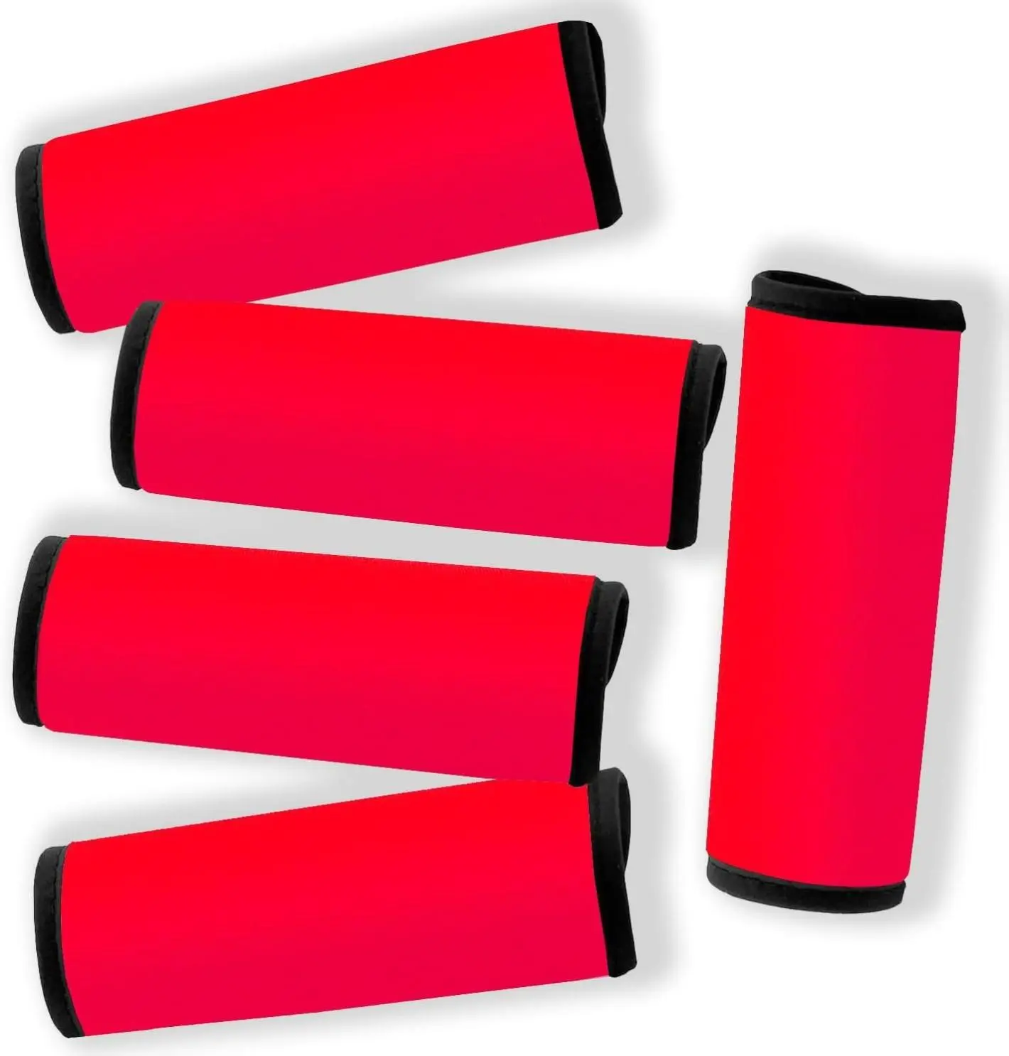 Luggage Handle Wraps for Traveling Bright Color Luggage Tags|Handle Wraps|Handle Covers (Red)