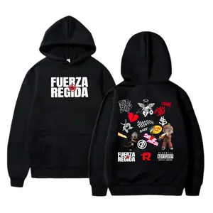 Fuerza Regida Vintage All Top Songs Album Graphic Hoodie, Sweatshirt, T-Shirt, Y2K Streetwear Tee, Regional Mexicano Shirt, Menswear Fan Merch