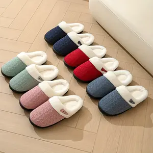 House Shoes Fluffy Memory Foam House Bedroom Slippers  White Fur Lining Non-Slip Casual Winter House Shoes cute and fluffy cotton mop Girl Footwear Flipflop Blue Women Slide home slipper warm Non-Slip Slippers foam slipper fur slides