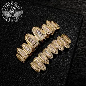 【Fashion casual】Hip Hop Grills Jewelry Micro-Inset Zircon Braces Rapper Accessories ，Varmpire COS ,Unisex,Christmas and Halloween Costume Accessories,New year Present