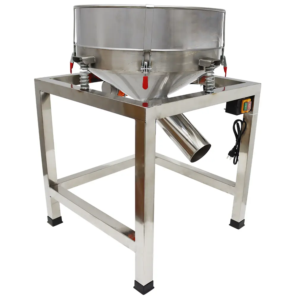YOKOMA Stainless Steel Electric Sieve Shaker 110V, Electric Vibrating Screening Machine For Continuous Granular Material Sorting Work