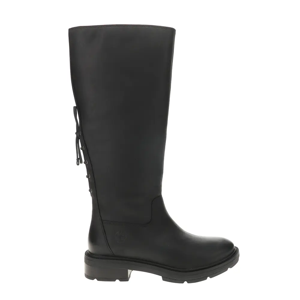 Timberland Womens Brimfield Tall Round Toe Zippered Casual Boots Knee High Low Heel 1-2" - Black