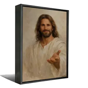 Christian Jesus Religious Canvas Wall Art, Watercolor & Oil Painting Style Faith Canvas Prints for Home Decor