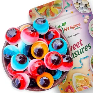 NY Spice Shop 3D Gummy Eyeballs Candy Edible Snack Gummies Bulk Halloween Candy Favors Sweet Treasures