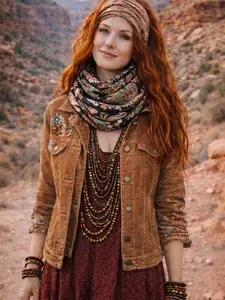 Leopard Zebra Houndstooth Check Camo Camoflag Animal Print Infinity Scarf Cashmere-Feel Soft Knit Bold Pattern One Size Fits All Perfect for Casual Days Autumn/Winter Layering Ultra-Soft Cozy 68" x 22"