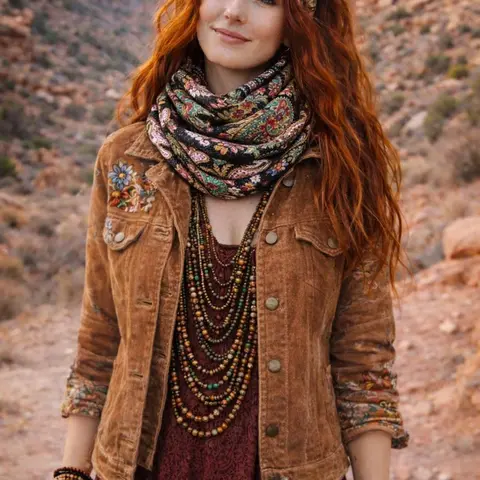 Animal Print Infinity Scarf - All-Over Leopard Animals Fashion Accessory, Ultra-Soft Cashmere-Feel Acrylic Knit, 68" Circumference x 22" Width, Light Warm, No-Slip Loop, Casual, Earthy Tones, Hand Wash Only, Do Not Bleach, One Size Fits All