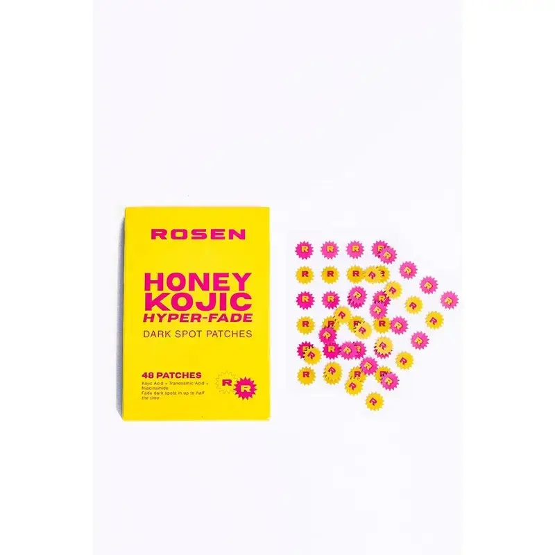 ROSEN Honey Kojic Hyper-Fade Dark Spot Patches | Tranexamic Acid, Azelaic Acid & Niacinamide for Hyperpigmentation, Acne Scars & Uneven Skin Tone | Targeted Spot Treatment for Melanin-Rich Skin !