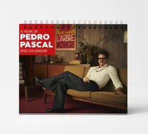Pedro Pascal 2026 Wall Calendar, Celebrity Planner for Fans, Funny Gift for Her, Pedro Pascal Fan Merch, Holiday Celebrity Gift